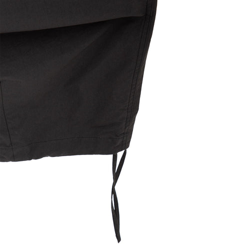 Amomento Cotton Nylon Wide Capri Pants Black AM24FWM14PT Degli Uberti